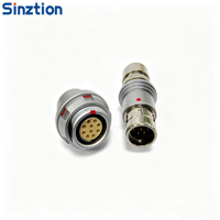 Conector de Aviador Impermeable IP68 Sinztion, Reemplazo de Enchufe Compatible con la Serie F