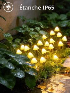 Lámpara Solar LED para Jardín con Diseño de Medusa y Hongo, Lámpara de Suelo Pequeña para Exteriores, Luz Nocturna para Jardín - Product Image 2