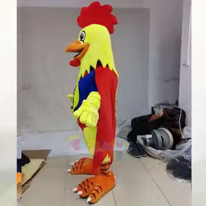 Costume de mascotte de poulet personnalisé à double style pour adultes, super-héros/poule mignonne, déguisement pour la publicité de marque et <span class=keywords><strong>les</strong></span> événements commerciaux - Product Image 2