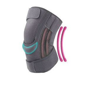 Genouillère de compression confortable avec logo, support en silicone rembourré et stabilisateurs latéraux pour la tendinite et l'arthrite - Product Image 3