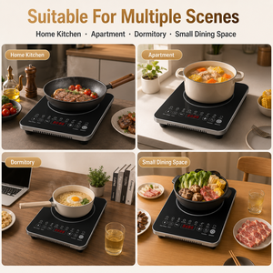 Table de cuisson à induction électrique en céramique à brûleur unique, résistante aux rayures, étanche, pour usage domestique, vente en gros d'usine, abordable KI02021 - Product Image 6