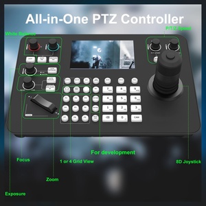 Controlador de Cámara PTZ Profesional con Pantalla de 5 Pulgadas, Ergonómico, 4K, para Vista Previa en Vivo de Cuatro Cámaras, Compatible con 255 Cámaras - Product Image 6