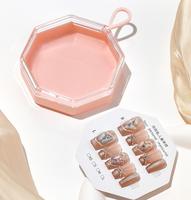 Mini presse transparente sur les ongles boîte d'emballage vide Logo personnalisé stockage des ongles et affichage boîtes d'embouts d'ongles