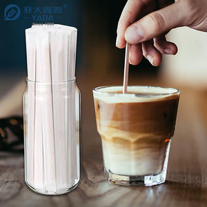 Agitateurs en bois jetables de haute qualité de marque YADA 140*6.35*2.3mm bâtonnets de café et de thé de forme plate pour l'agitation de café - Product Image 3