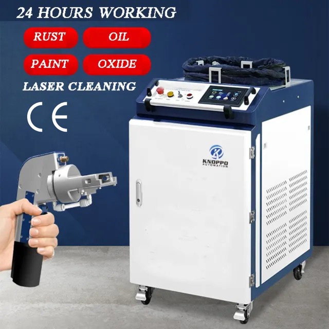 Deposit 100W 200W 300W 500W Pulsed Laser Cleaning Machine for Oil Stain Rust