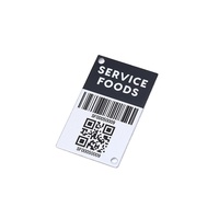 Anti-contrefaçon numéro de série personnalisé qr code plaque impression unique en aluminium qr codes barre affichage autocollant
