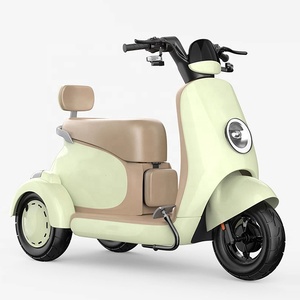 <span class=keywords><strong>Mini</strong></span> Triciclo Eléctrico Pequeño de 3 Ruedas con Dos Asientos para Personas Mayores y Adultos - Product Image 1