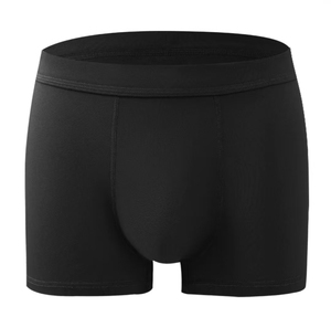 Caleçons <span class=keywords><strong>Boxers</strong></span> Mi-Hauts en Coton Tricoté pour Homme, Anti-Bactériens, à Carreaux, avec Logo à la Taille, pour la Gym et le Sport - Product Image 3