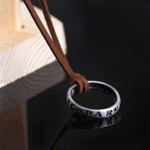 Game a Thief's End Nathan Drake Colliers Chaîne en cuir Mysterious Sea Area Cosplay Accessory Men Jewelry - Product Image 2