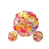 Nouvelle balle anti-stress en perles colorées, jouet DIY pour la relaxation et la décompression