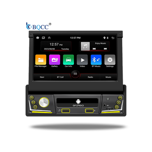 Bqcc 1din 7 "HD IPS Android 13 có thể thu vào màn hình xe máy nghe nhạc Carplay <span class=keywords><strong>GPS</strong></span> Wifi BT mirrorlink RDS USB sạc nhanh 9706-j - Product Image 1