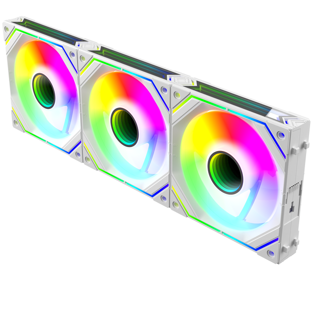 Daisy 120mm PC Case Fan Flow 3 in 1 Argb case Fan Kit Super Silent Lighting Powerful Cooling for Computer Gaming OEM Rgb Fans