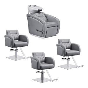 Sillón de Champú Portátil Ecológico Moderno con Masaje para Salón de Belleza, Spa, Barbería, con Lavabo de Cerámica para Uso en Barberías - Product Image 3