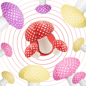 Tema de cuento de hadas del país de las Maravillas, farol de papel de setas hecho a mano DIY, suministros decorativos para fiesta de cumpleaños de Niños de jardín de infantes - Product Image 4