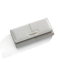 Dompet Wanita Jialing Baru Bermerek Patchwork Lipat Tahan Air PU Kotak Asli Tas Akordeon Panjang Kapasitas Besar Clutch Custom