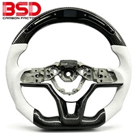 Volant sport en fibre de carbone à fond plat, amélioré en usine, pour Nissan Sylphy Teana