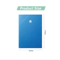 Cuaderno de Tapa Blanda Azul Sólido, Cuaderno de Papel con Impresión Personalizada, Cosido con Hilo, Libreta de Ejercicios para Oficina, Escuela o Diario