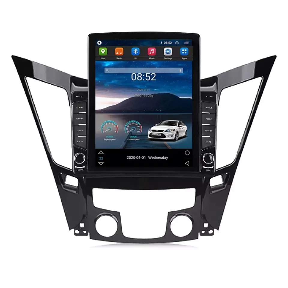 Reproductor de DVD para coche Tesla Verdical Android IPS 2.5D DSP para Hyundai Sonata 2009-2014 2 + 32GB 4G LTE GPS BT ESTÉREO