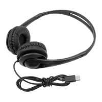 Headset Overhead pembatalan kebisingan kabel Usb berwarna