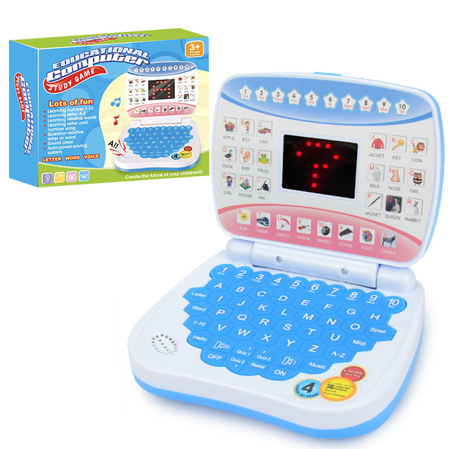Early Education Toys Mini English Leaner Laptop Machine Children Computer Story Teller Learning Machine Computer Toy Laptop
