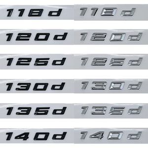 Autocollant emblème de coffre ABS pour BMW Série 1 116d 118d 120d <span class=keywords><strong>125d</strong></span> 130d 135d 140d E81 E82 <span class=keywords><strong>E87</strong></span> E88 F20 F21 Fabriqué en Chine - Product Image 6
