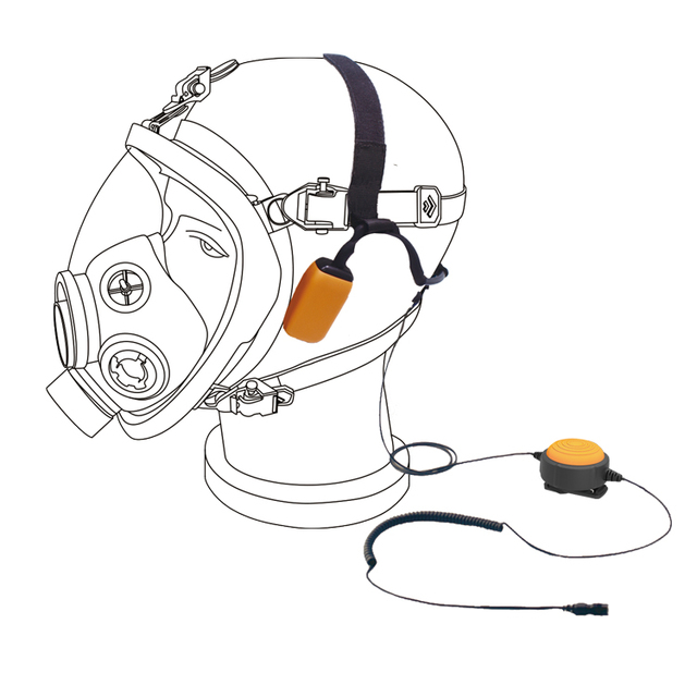 Bone Conduction Earphones Walkie Talkie System Firefighter Communication and Team Intercom