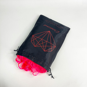 Sac en satin de soie personnalisé avec logo imprimé de luxe, sac cadeau pour emballage de vêtements, sac pour petites entreprises, sac pour cheveux - Product Image 6