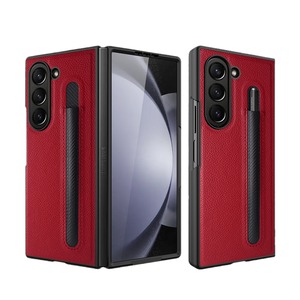 เคสโทรศัพท์หนังลายลิ้นจี่สไตล์มินิมอลสำหรับ Samsung Z Fold ลด 50% พร้อมช่องใส่ปากกา ป้องกันการตกกระแทก - Product Image 5