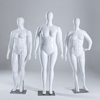 Maniquí de FRP de Cuerpo Completo, Estilo Europeo Americano, para Mujeres de Tallas Grandes, Ligeramente Curvilíneo, para Exhibición en Tiendas de Ropa (Modelo FBY39)