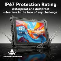 Tableta Robusta de 10.1 Pulgadas con Windows 11 Pro, Intel N5100, 8 GB + 256 GB, Batería de 8000 mAh, Resistente al Agua IP67, PC Industrial para Trabajo en Exteriores