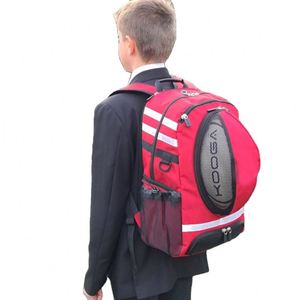 Sac à dos compartimenté pour ballon de rugby, sac bandoulière en toile vierge, personnalisable, pour le baseball, le football et le rugby, certifié BSCI - Product Image 2