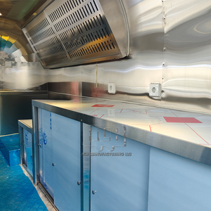 Chariot mobile en gros de nourriture camion de café à vendre chariot pliable entièrement équipé de nourriture de remorque en acier inoxydable avec le certificat de la CE - Product Image 6