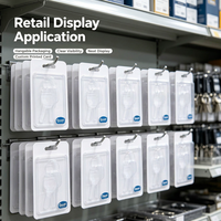 Emballage de vente au détail personnalisé en blister pour charnières, blister transparent en PET pour l'affichage de quincaillerie en magasin
