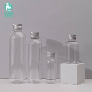 Yan bao bì 30ml 50ml 120ml 200ml vòng trong suốt rõ ràng pet chai nhựa nhỏ nhôm vít cap huyết thanh mỹ phẩm - Product Image 1