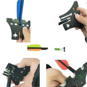 DEEPOWER Llave para Puntas de Caza, Herramienta de Ajuste para Vástago de <span class=keywords><strong>Flecha</strong></span>, Extractor de Plumas y Aletas de <span class=keywords><strong>Flecha</strong></span>, para Caza con Arco y Tiro al Blanco - Product Image 5