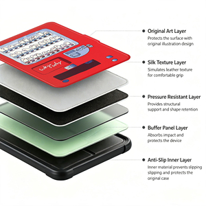 Étui pour liseuse Kobo Clara Colour BW 2024 2E 6 pouces, avec cadre surélevé, support pliable intégral, résistant aux chocs, couverture imprimée - Product Image 3