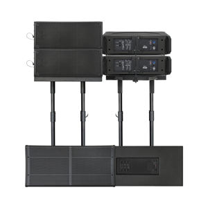 Système de sonorisation professionnel portable 4000W avec double caisson de basses actif 15 pouces et enceinte colonne 10 pouces, pour karaoké et sonorisation, avec boîtier en plastique, DSP/WiFi - Product Image 1