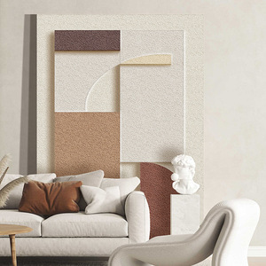 Minimalistisches Abstraktes Geometrisches Sandstein-Wandbild für Wohnzimmer-Sofa-Hintergrund - Product Image 2