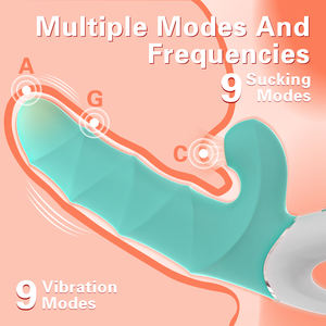 Mainan Seks Populer untuk Wanita 2 in 1 Vibrator Kelinci Penghisap Stimulator Klitoris Getar Titik G Vagina Stimulator Klitoris Masturbator - Product Image 2