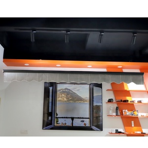 Toldo de rodillo extensible <span class=keywords><strong>para</strong></span> pared, brazo negro, a prueba de óxido, <span class=keywords><strong>para</strong></span> tienda de café - Product Image 2