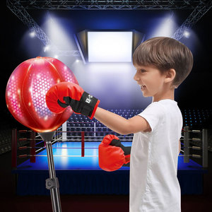 Nouveauté Jouets sportifs pour enfants Intérieur Extérieur <span class=keywords><strong>Sac</strong></span> <span class=keywords><strong>de</strong></span> frappe réglable pour enfants avec support Ensemble <span class=keywords><strong>de</strong></span> <span class=keywords><strong>sac</strong></span> <span class=keywords><strong>de</strong></span> <span class=keywords><strong>boxe</strong></span> Jouet avec LED pour garçons et filles - Product Image 3