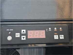 Réfrigérateur de bar de luxe à refroidissement par air, vitrine à porte vitrée intégrale, refroidisseur à vin, refroidisseur de boissons, réfrigérateur à bière, thermostat mécanique - Product Image 2