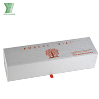 Emballage de luxe pour bouteilles de vin, vodka, tequila et whisky en papier magnétique écologique recyclable, boîte cadeau avec insert