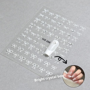Patch 3D de mode pour nail art, autocollant papillon en cristal diamanté spécial, image stéréo préférée des boutiques - Product Image 6