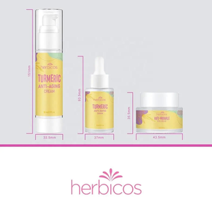 Herbicos Meilleure Vente Sérum <span class=keywords><strong>Visage</strong></span> Yeux Bio Vegan Soins Du <span class=keywords><strong>Visage</strong></span> Blanchiment Curcuma Soins De La Peau Ensemble Adultes Anti-âge Femme 3 Ans - Product Image 5