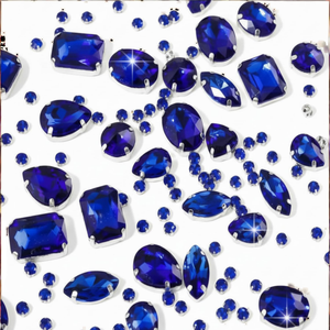 เครื่องประดับทำมือ ได้รับการรับรองจาก IGI ไพลินสังเคราะห์ทรง Asscher ตัวเรือนเงินแบบหนามเตย ขายส่ง สีน้ำเงินรอยัล Starsgem HOC - Product Image 2