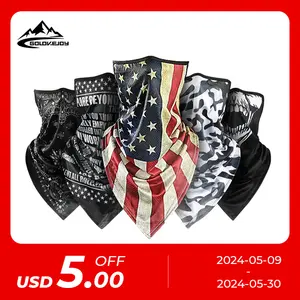 Golovejoy XTJ30 Promotionele Goedkope Fashion Custom Gezicht Gaiter Neck Tube Hoofdband Fietsen Magische Driehoek Bandana Gezichtsmasker