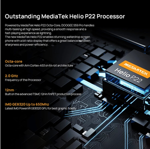 <span class=keywords><strong>DOOGEE</strong></span> S59 Pro ใหม่ มาตรฐาน IP68/IP69K หน่วยความจำ 4+128GB รองรับ NFC สมาร์ทโฟนพันธุ์อึด หน้าจอ 5.71 นิ้ว HD แบตเตอรี่ 10050mAh ลำโพงเสียงดัง โทรศัพท์มือถือ - Product Image 4