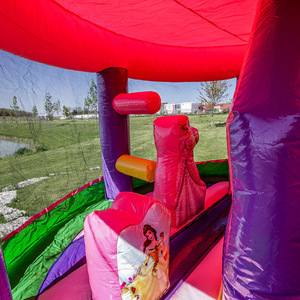 Casa Inflable Grande <span class=keywords><strong>de</strong></span> Princesa Rosa para Niños, Castillo Inflable con Tobogán, Casa <span class=keywords><strong>de</strong></span> Brinco Inflable para Fiestas - Product Image 3