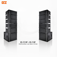 Système de haut-parleurs Line Array professionnels à renforcement actif, 10 pouces + caisson de basses de 18 pouces, pour événements, fêtes et spectacles